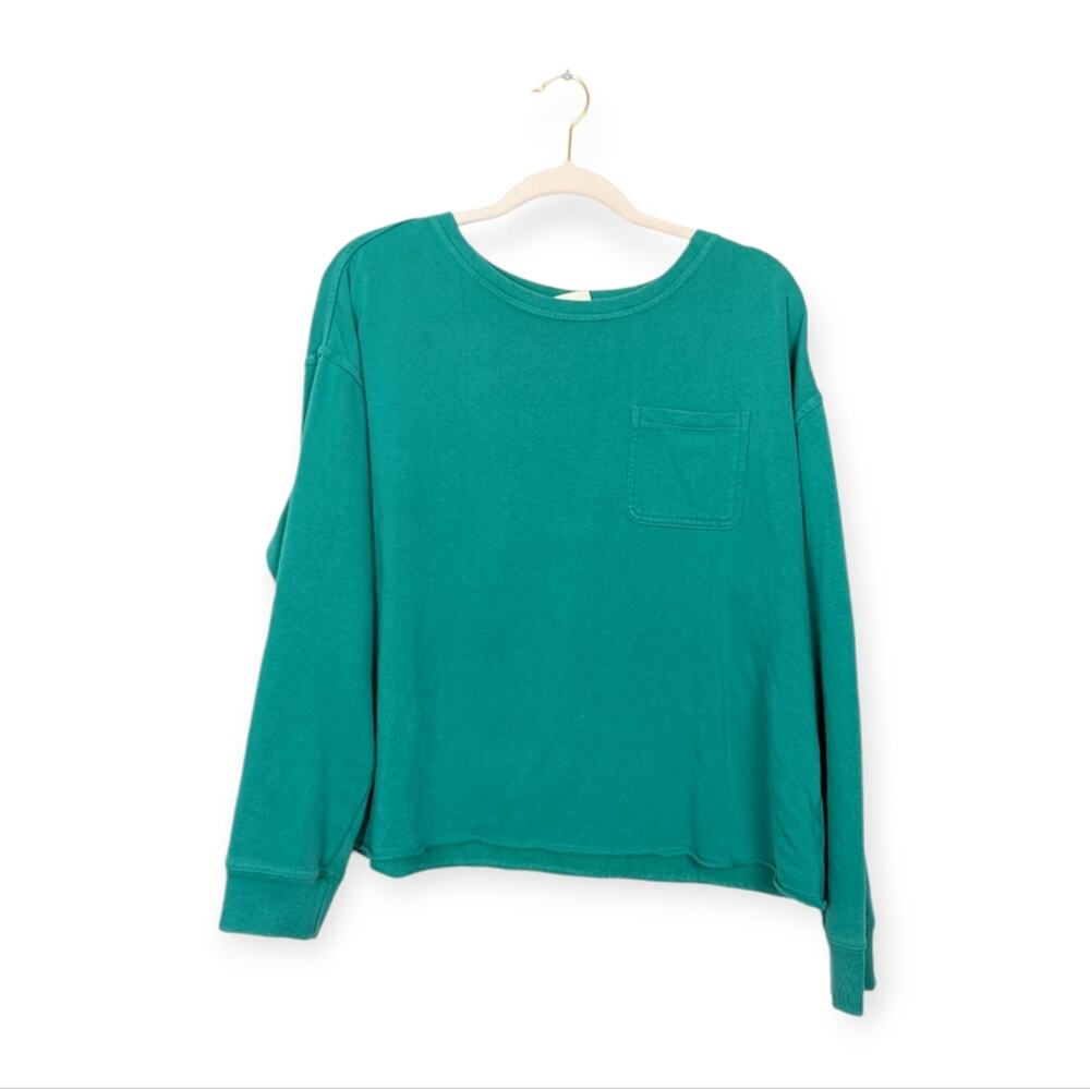 Universal Thread Acacia Leaf Long Sleeve Pocket French Terry Pullover Size XL
